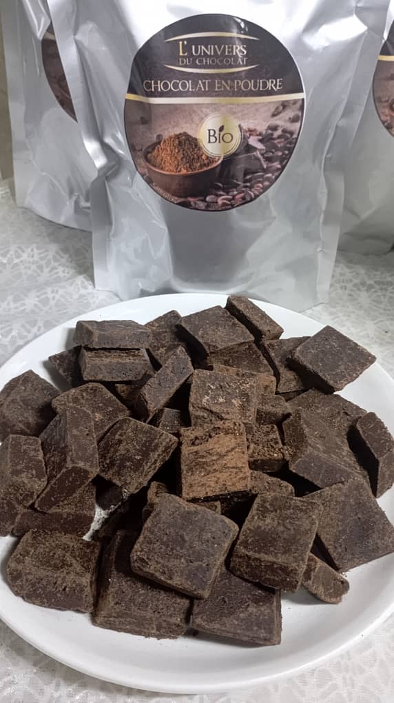 Chocolat Noir Bio - 55 cubes sucré